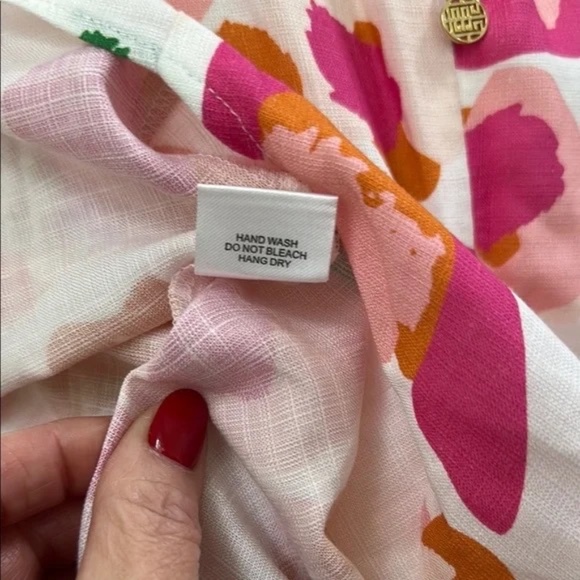 Pink and Orange Sleeveless Sheath Dress - Picture 8 of 10